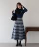 M?ショート丈 / 千鳥柄?ネイビー(7n)