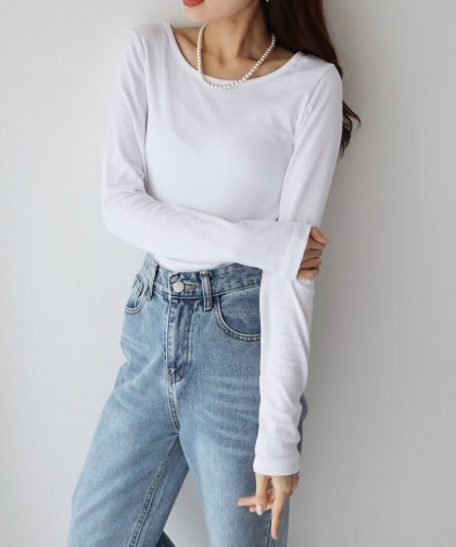 【SALE】長袖カラーロンT カットソー プルオーバー【ネコポス】