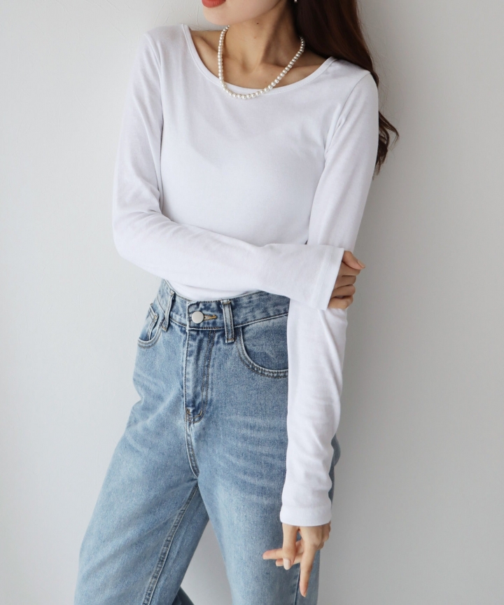 【SALE】長袖カラーロンT カットソー プルオーバー【ネコポス】