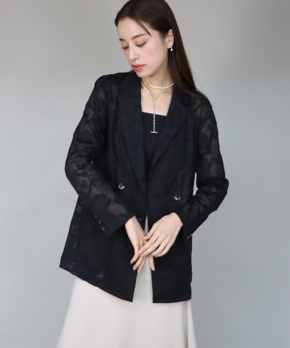 【SALE】日本製 播州カットジャガードジャケット 【SALE】日本製 播州カットジャガードジャケット