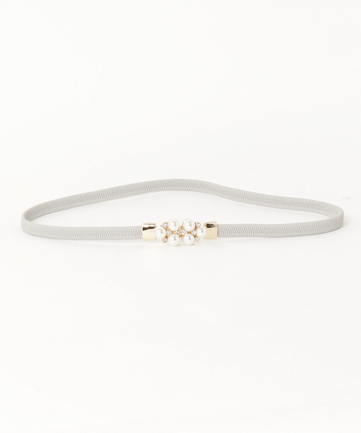 パールビジュ細ゴムベルト パーティーベルト【ネコポス】 パールビジュ細ゴムベルト パーティーベルト【ネコポス】