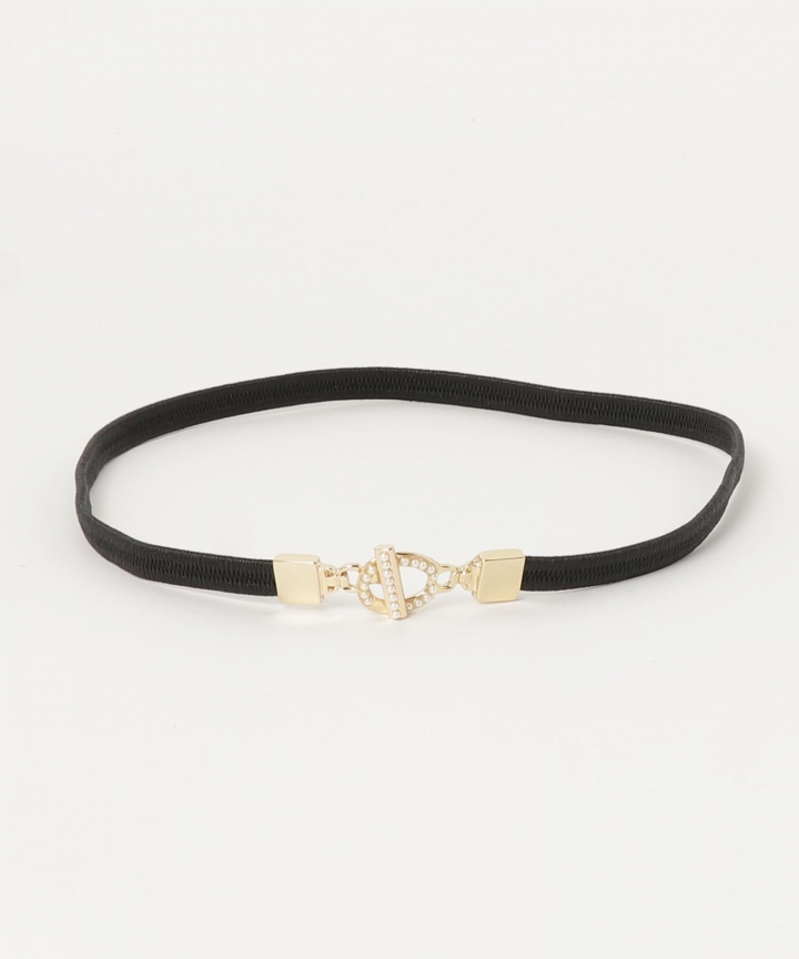 パールリングバックルパーティーゴムベルト【ネコポス】 パールリングバックルパーティーゴムベルト【ネコポス】