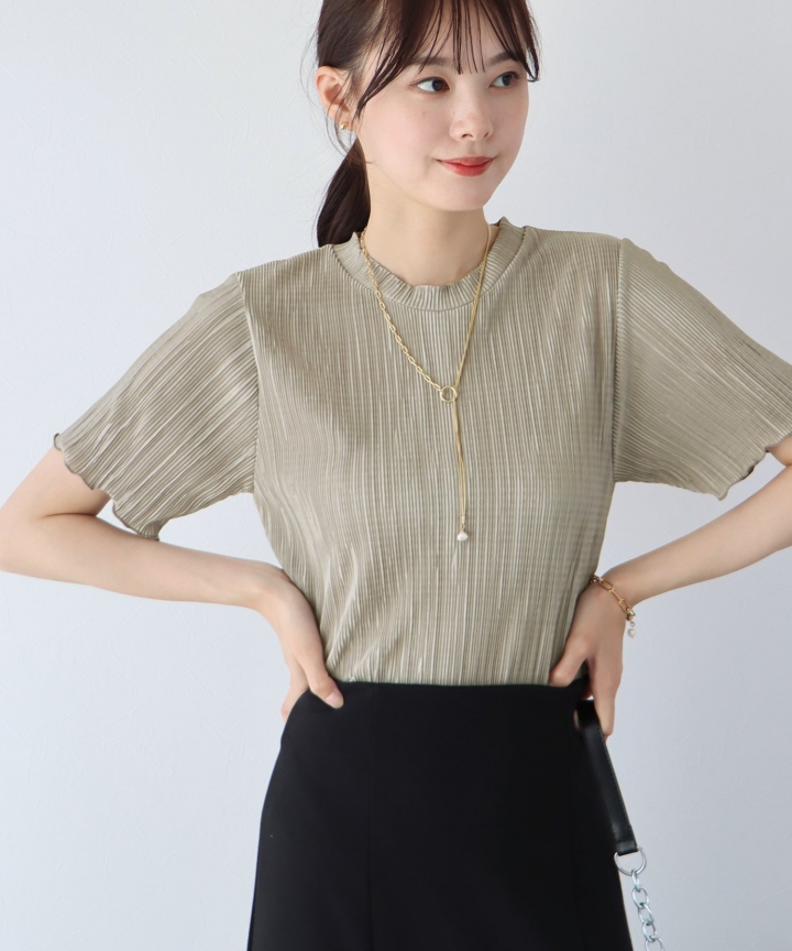 【TIME SALE】ランダムプリーツメローブラウス【ネコポス】 【TIME SALE】ランダムプリーツメローブラウス【ネコポス】