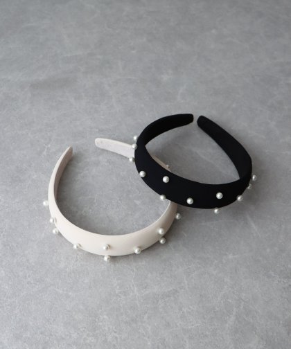 パールサテンカチューシャ