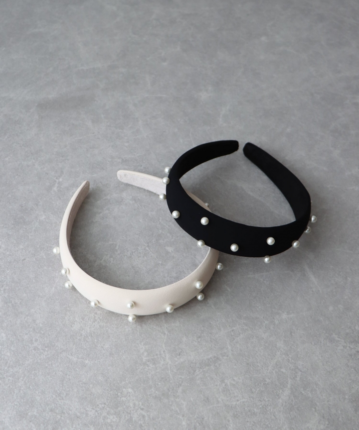 パールサテンカチューシャ