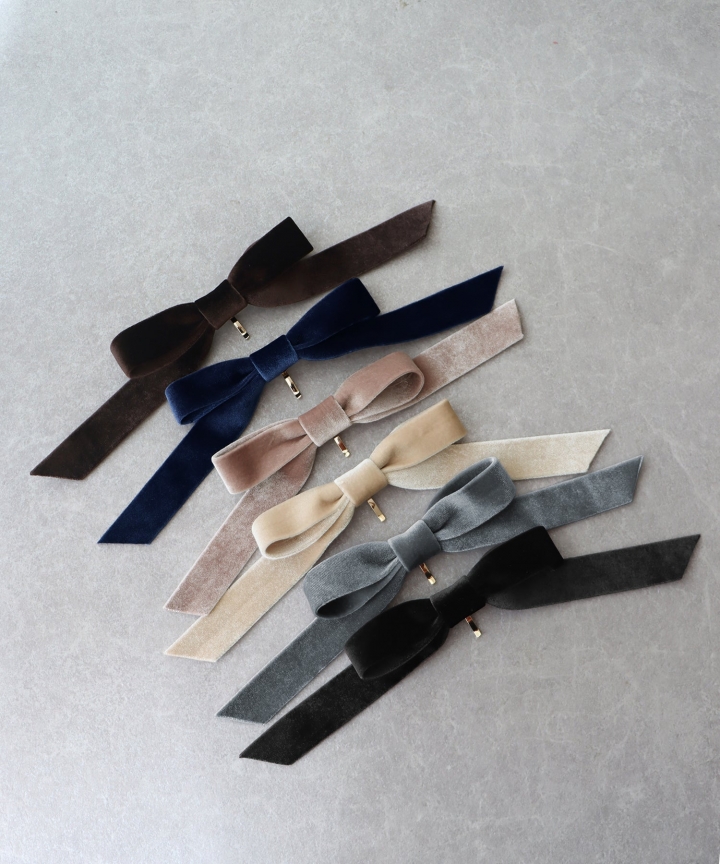 クラシックベロアリボンピン【ネコポス】