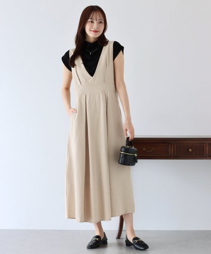 【SALE】ツイード&ツイルフレアジャンスカ 【SALE】ツイード&ツイルフレアジャンスカ