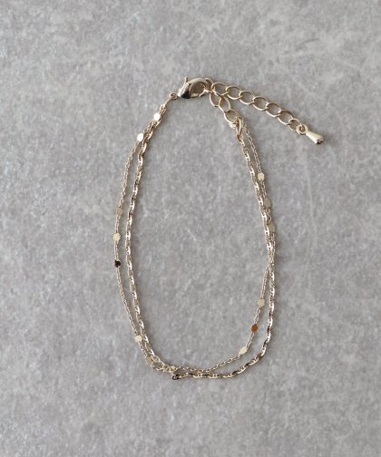 スパークルチェーンブレスレット/ニッケルフリー【ネコポス】 スパークルチェーンブレスレット/ニッケルフリー【ネコポス】