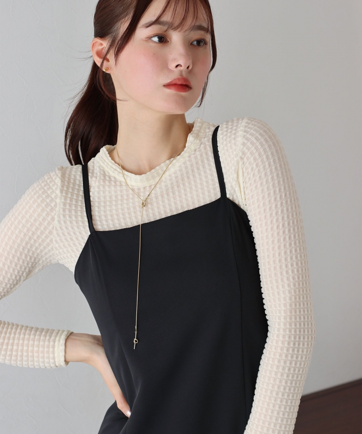 【SALE】シアーチェックカットソー【ネコポス】 【SALE】シアーチェックカットソー【ネコポス】