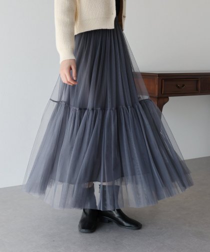 【SALE】チュールティアードスカート 【SALE】チュールティアードスカート