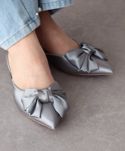 【SALE】リボン付きバックストラップミュール 【SALE】リボン付きバックストラップミュール