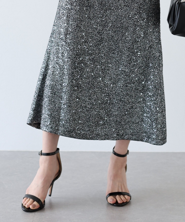 【SALE】スパンコールラメマーメイドスカート
