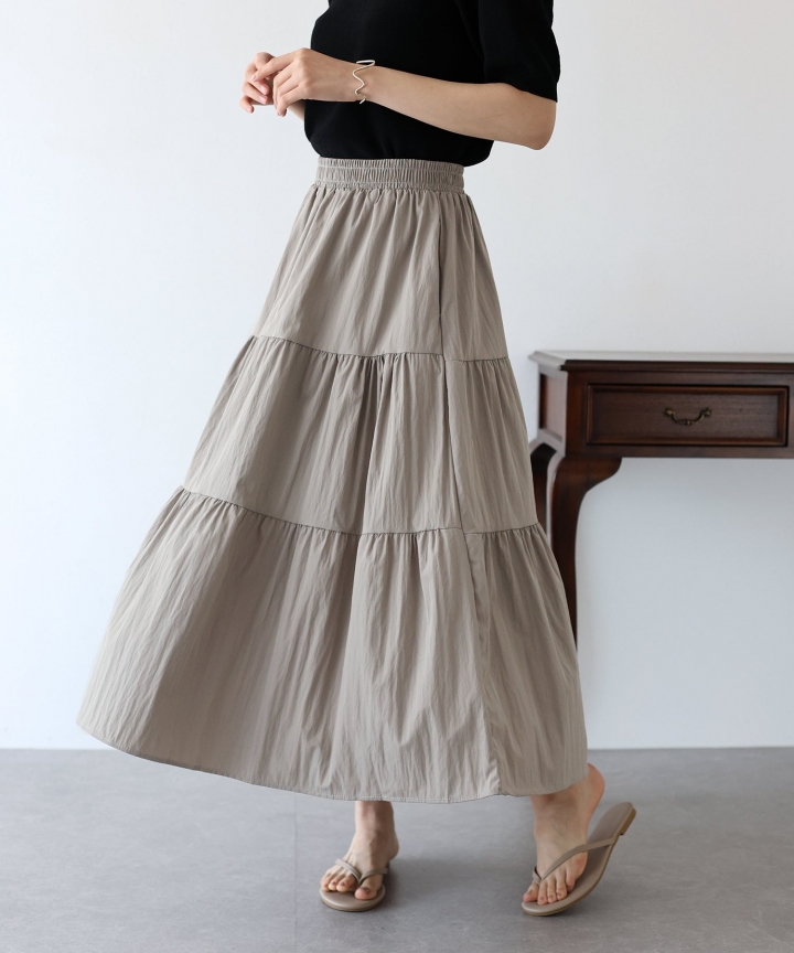 【SALE】ナイロンティアードスカート 【SALE】ナイロンティアードスカート