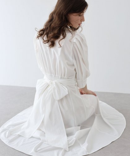 【SALE】リボンシャツワンピース