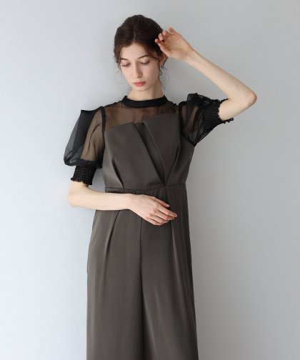 【TIME SALE】イレギュラーカットオールインワンパンツドレス 【TIME SALE】イレギュラーカットオールインワンパンツドレス