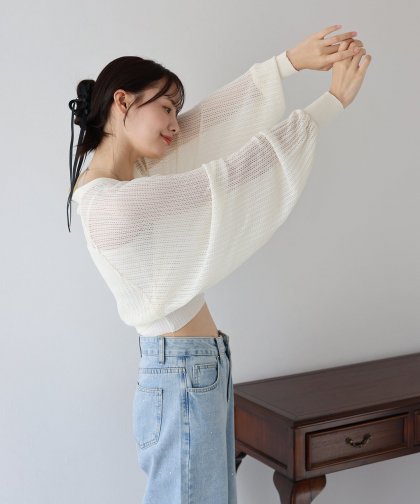 メッシュカーディガン メッシュカーディガン