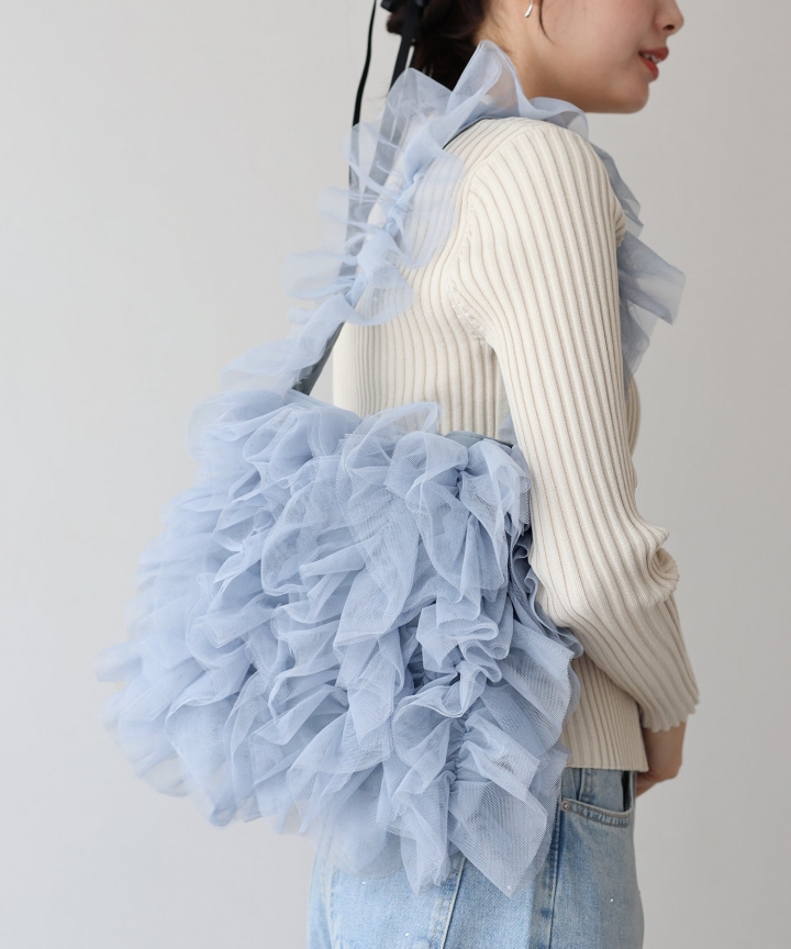 チュールトートバッグ