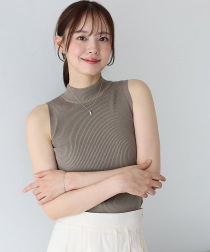 【TIME SALE】なめらかリブノースリニット【ネコポス】