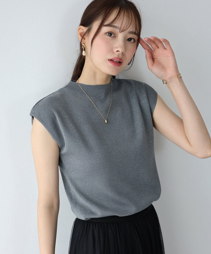 【TIME SALE】ラメフレンチニット【ネコポス】