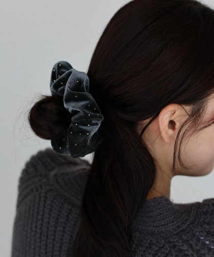 スタッズベロアシュシュ【ネコポス】