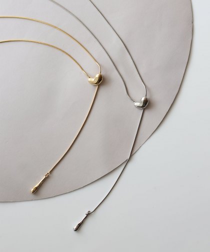 ニュアンスハートスライドネックレス【ネコポス】 ニュアンスハートスライドネックレス【ネコポス】