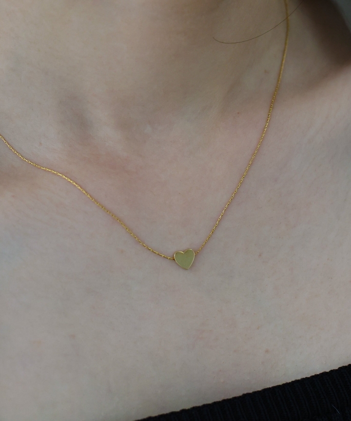 プチハートネックレス　/　サージカルステンレス【ネコポス】