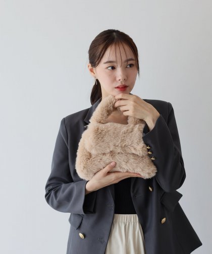 【TIME SALE】フラップファーバッグ