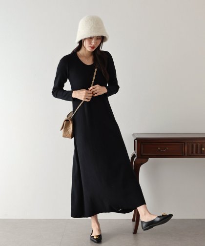 【TIME SALE】ロングニットワンピース 【TIME SALE】ロングニットワンピース