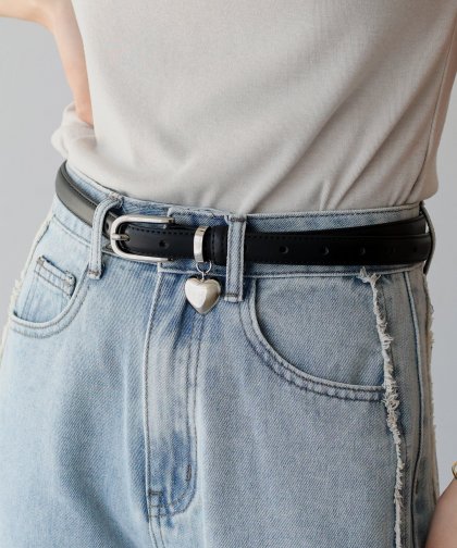 【TIME SALE】ハートチャームベルト