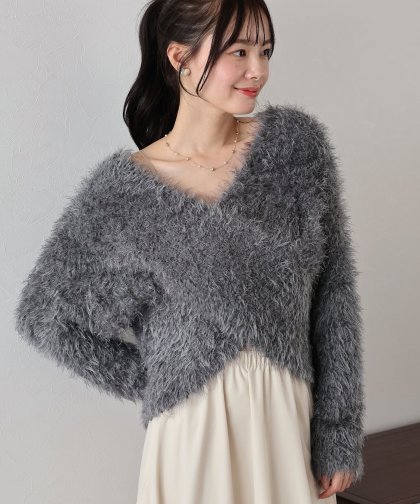 シャギークロスニット シャギークロスニット