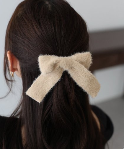 ニットリボンヘアカフ【ネコポス】 ニットリボンヘアカフ【ネコポス】