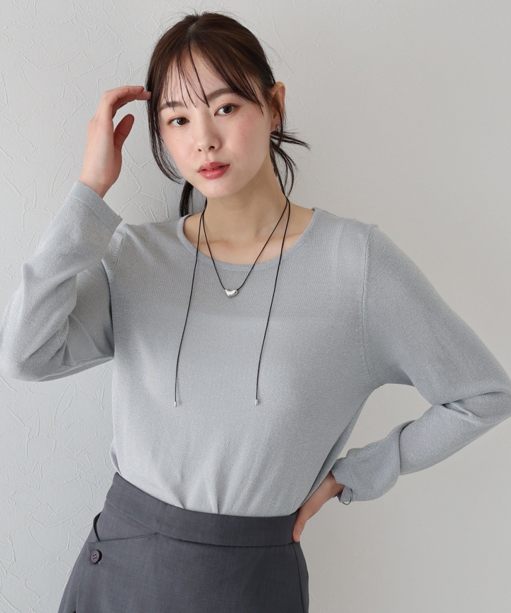 【SALE】ラメシアーニットトップス