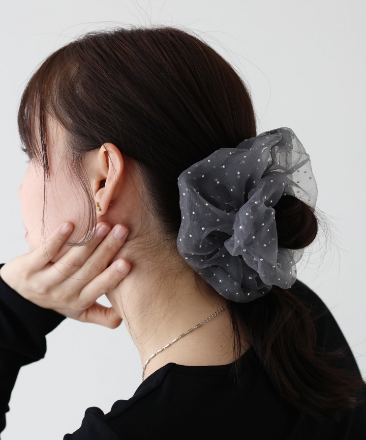 ドットオーガンジーシュシュ【ネコポス】