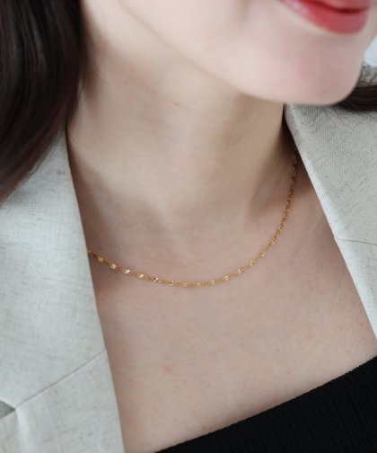 メタルチェーンネックレス / サージカルステンレス【ネコポス】