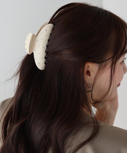 ビジュ付バンスヘアクリップ ビジュ付バンスヘアクリップ