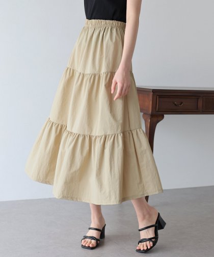 【SALE】ナイロンティアードスカート 【SALE】ナイロンティアードスカート