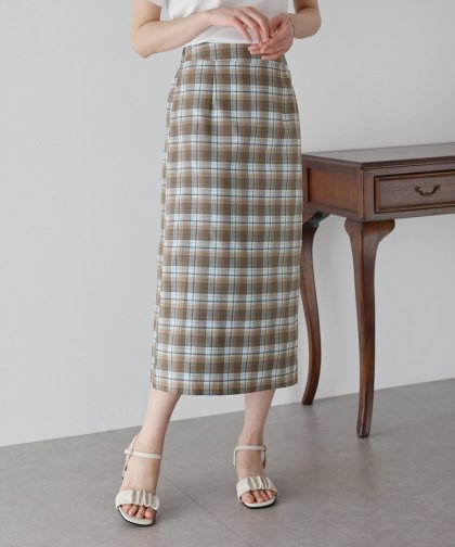 【SALE】チェック柄タイトスカート 【SALE】チェック柄タイトスカート