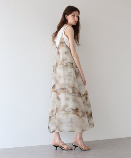 【SALE】ニュアンス柄キャミワンピース[J by blue]