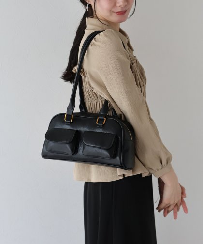 ダブルポケットショルダーバッグ