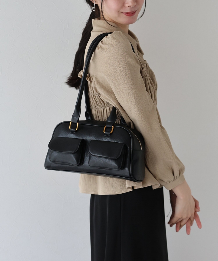 ダブルポケットショルダーバッグ