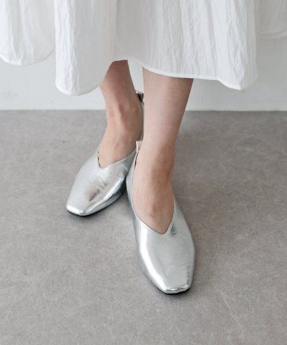 クッションスクエアトゥパンプス クッションスクエアトゥパンプス