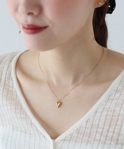ミニハートネックレス / サージカルステンレス【ネコポス】 ミニハートネックレス / サージカルステンレス【ネコポス】