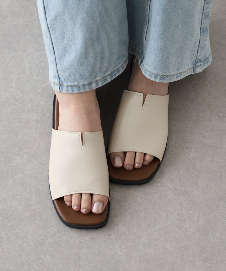【TIME SALE】センタースリットスライドサンダル