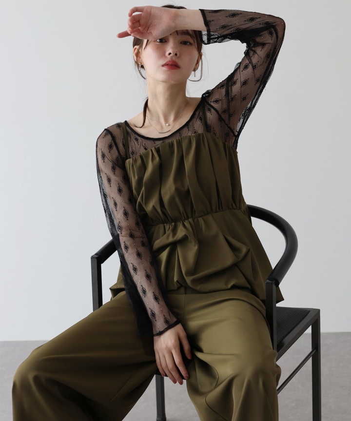 【TIME SALE】バルーンキャミパンツドレス３点セット