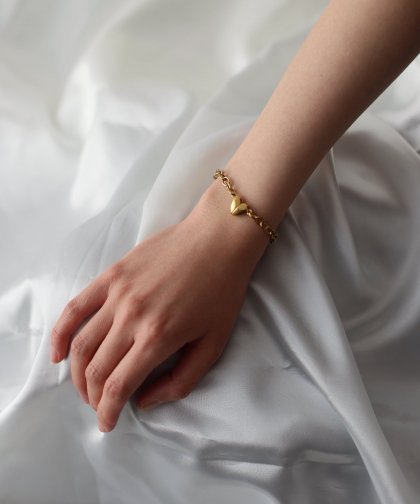 ハートマグネットブレスレット / サージカルステンレス[ J by blue ]【ネコポス】