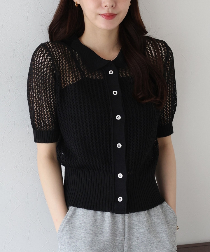 【SALE】メッシュポロニット