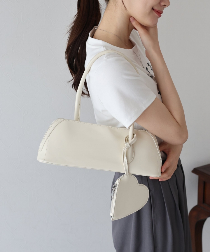 【SALE】ハートポーチ付きフルートショルダーバッグ