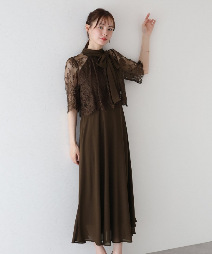 【SALE】ケープドッキングドレス 【SALE】ケープドッキングドレス