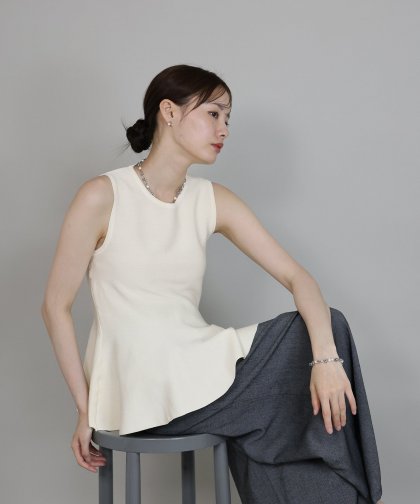 【TIME SALE】ノースリペプラムトップス[J by blue]【ネコポス】