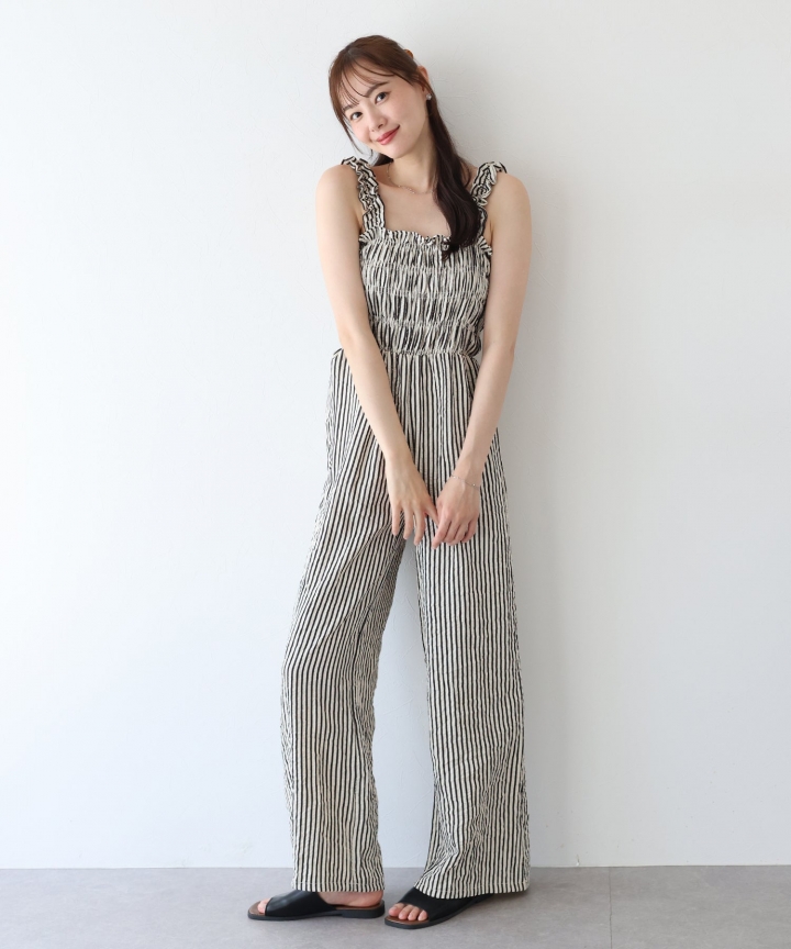 【SALE】ギャザーオールインワン 【SALE】ギャザーオールインワン